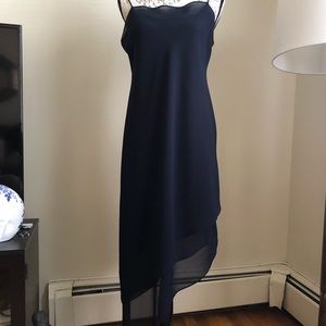 Positive Attitude navy blue dress